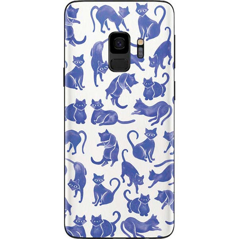 Cat Coq Blue Cats Galaxy S9 Skin